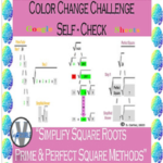Simplify square roots color change